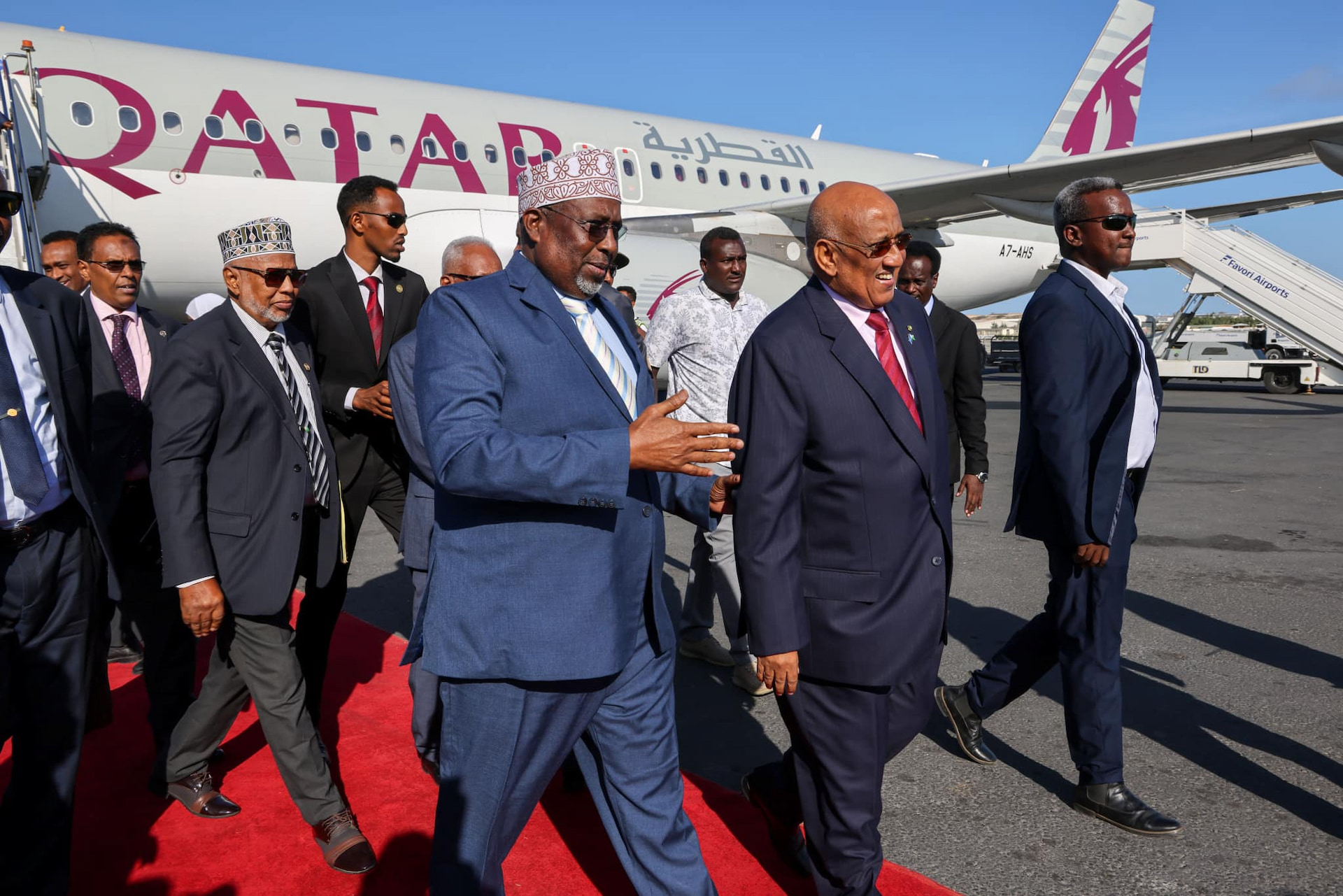 Djibouti Parliament Speaker arrives in Mogadishu