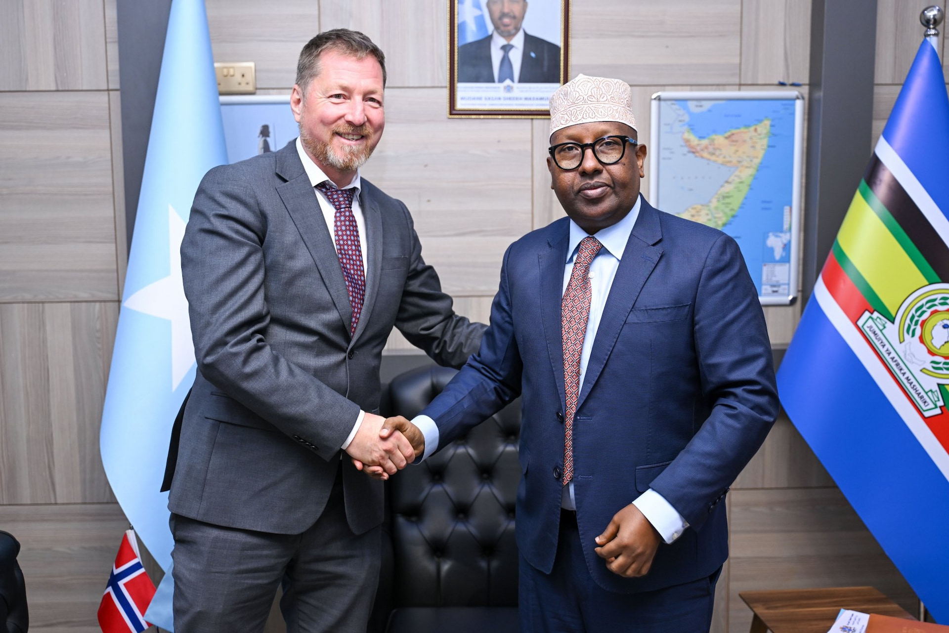Somalia’s Foreign Minister Ahmed Moalim Fiqi Engages Norwegian Delegation to Deepen Bilateral Cooperation