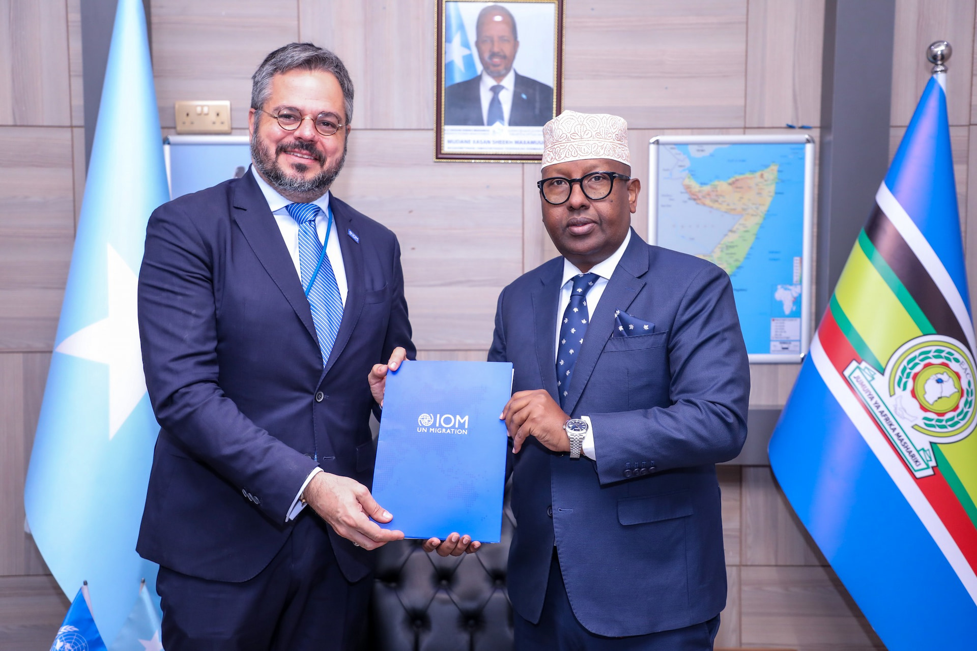 The Foreign Minister Receives Credentials From the New IOM Chief of Mission in Somalia