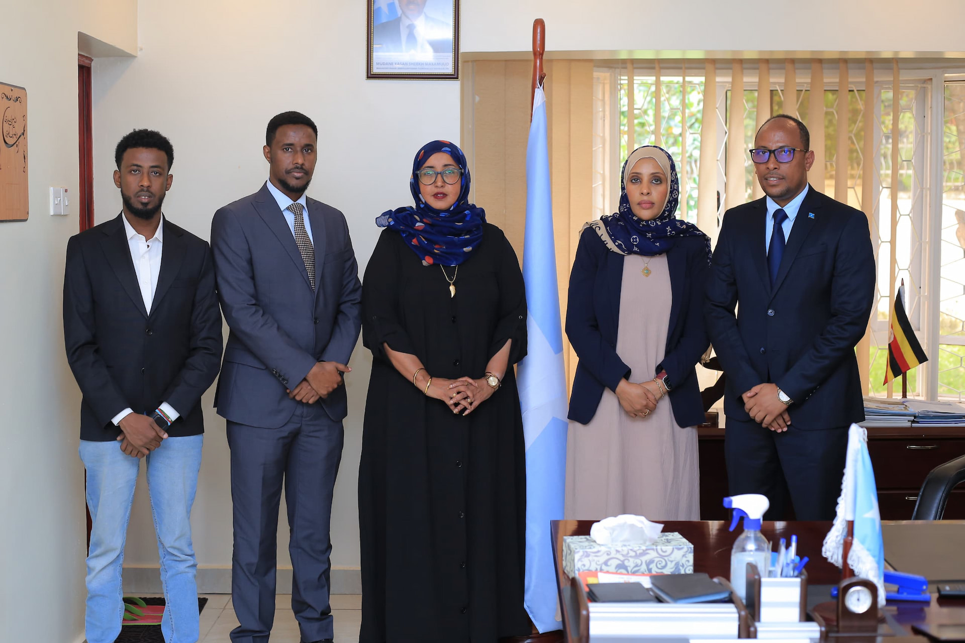 Somali Ambassador to Uganda receives parliamentarian delegates