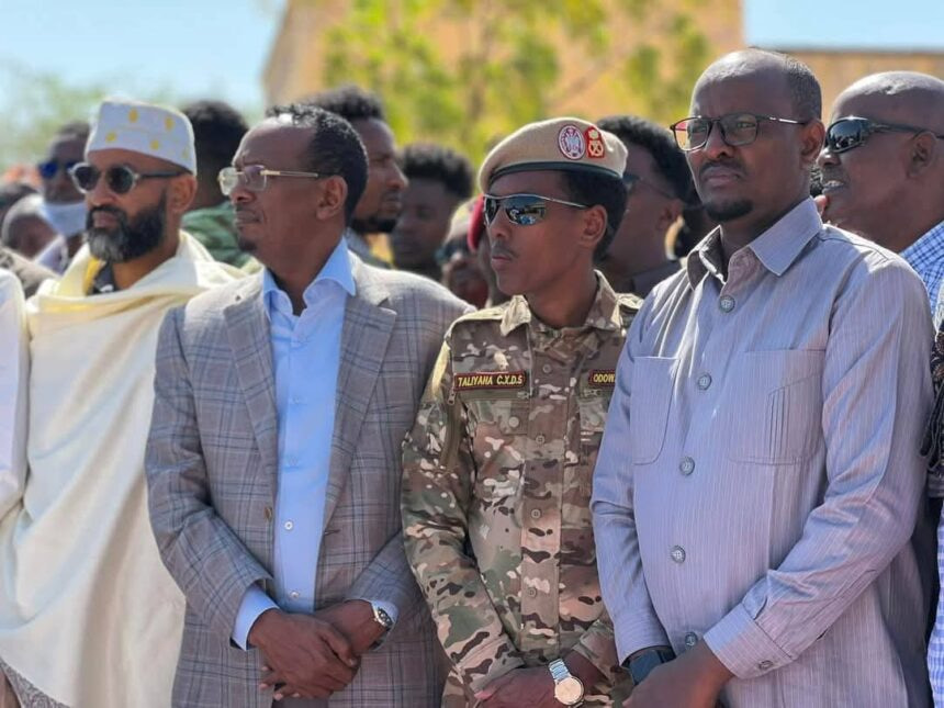 Senior Government officials attend funeral of Somali army in Beledweyne