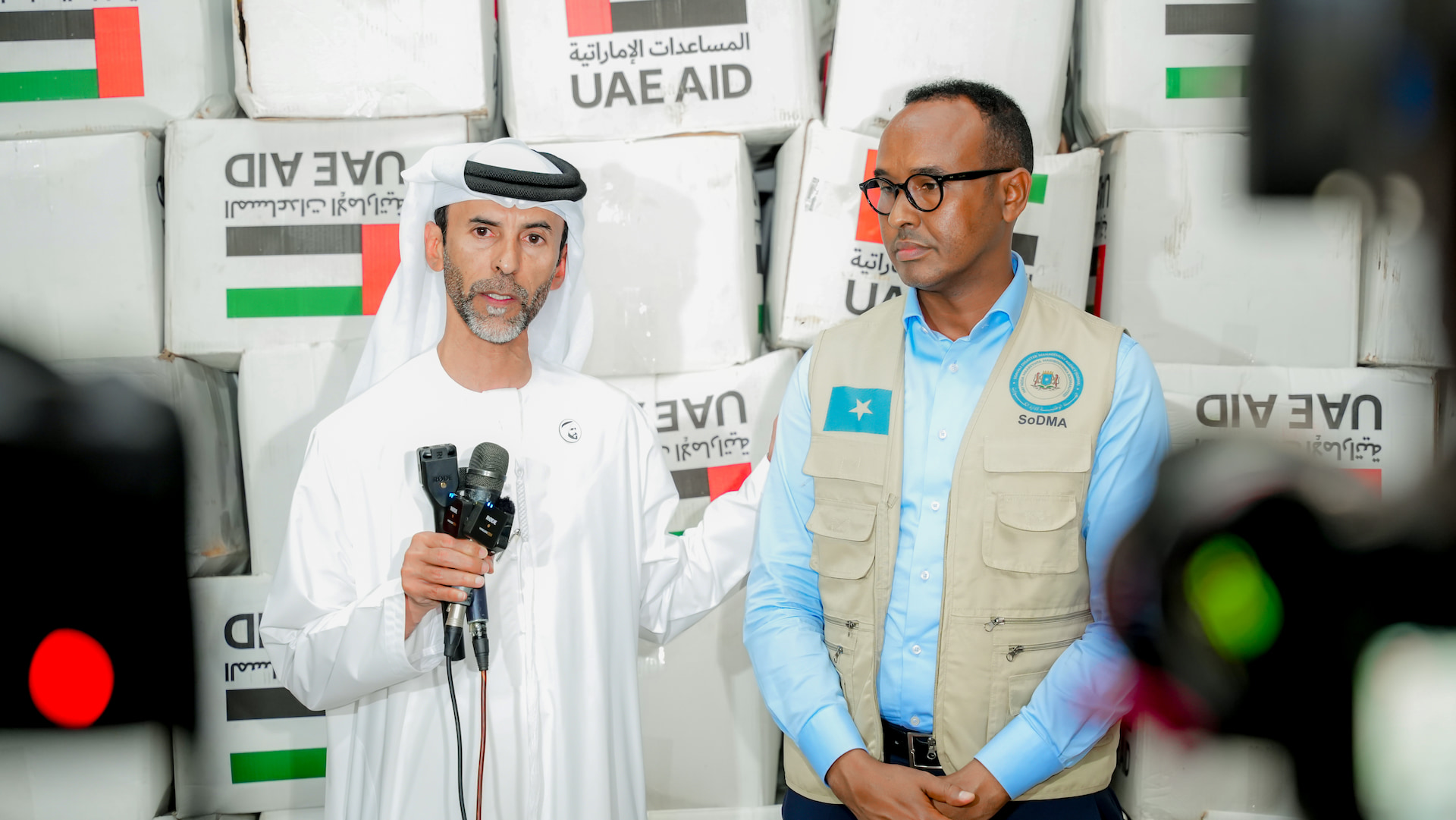 SoDMA Receives 700 Tons of Food Aid from UAE for Drought-Affected Communities