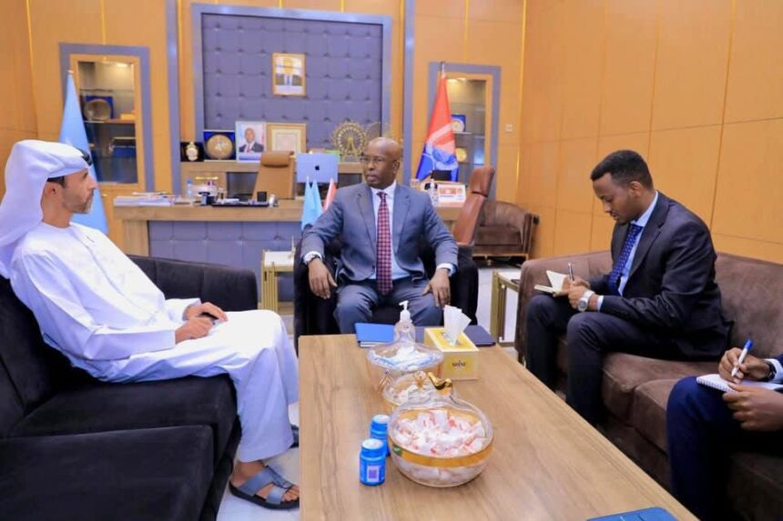 Mayor of Mogadishu meets UAE Ambassador to discuss Development Projects