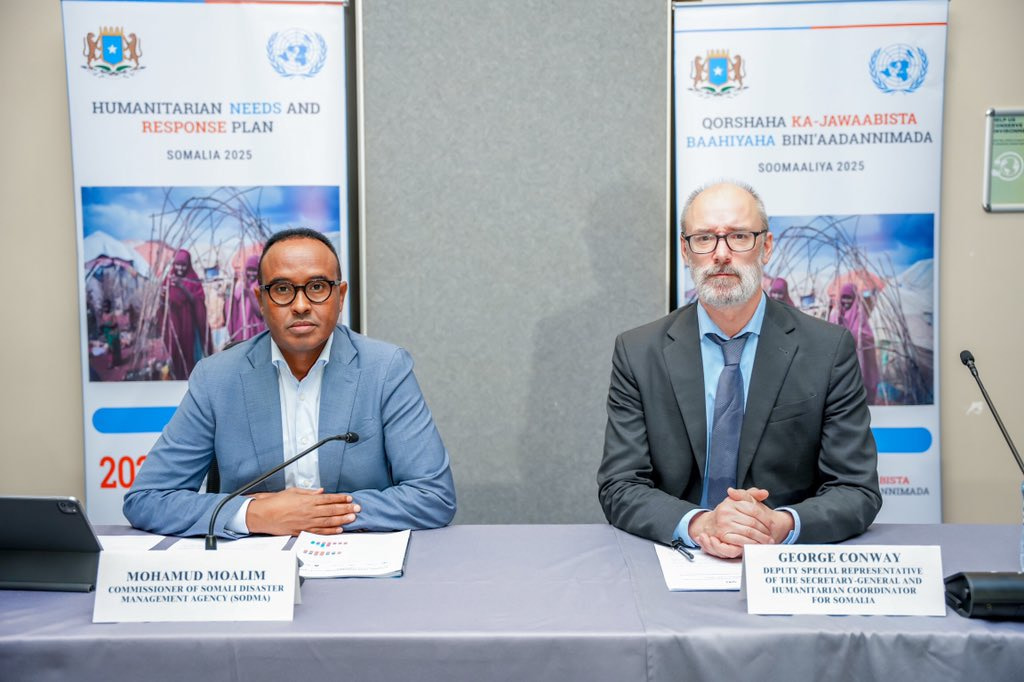 SoDMA and UN Launch 2025 Humanitarian Needs Response Plan for Somalia