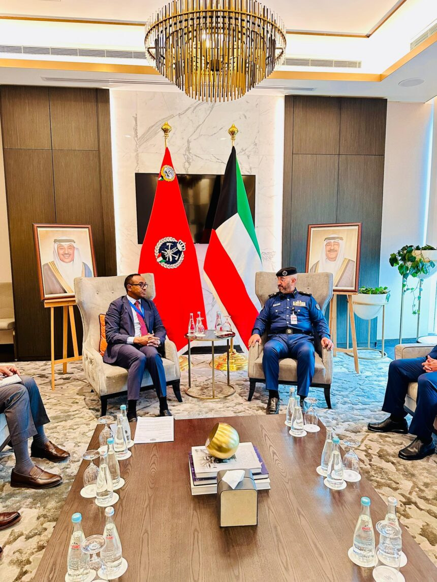 SoDMA Commissioner Holds Key Talks with Kuwaiti Fire Force Chief to Strengthen Disaster Response Cooperation