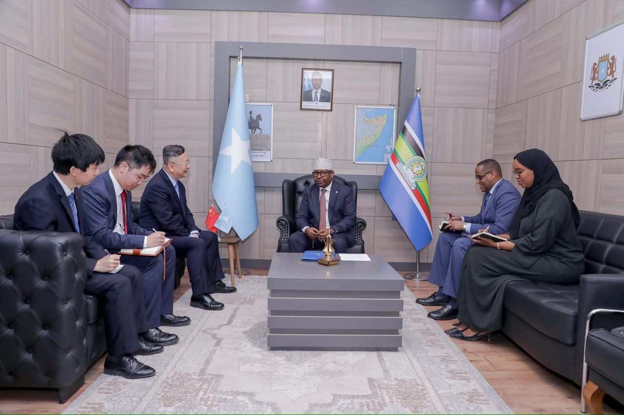 Minister of Foreign Affairs receives Chinese Ambassador to Somalia