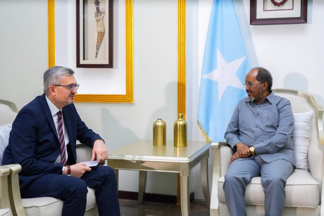 President Hassan receives Turkish delegation in Mogadishu