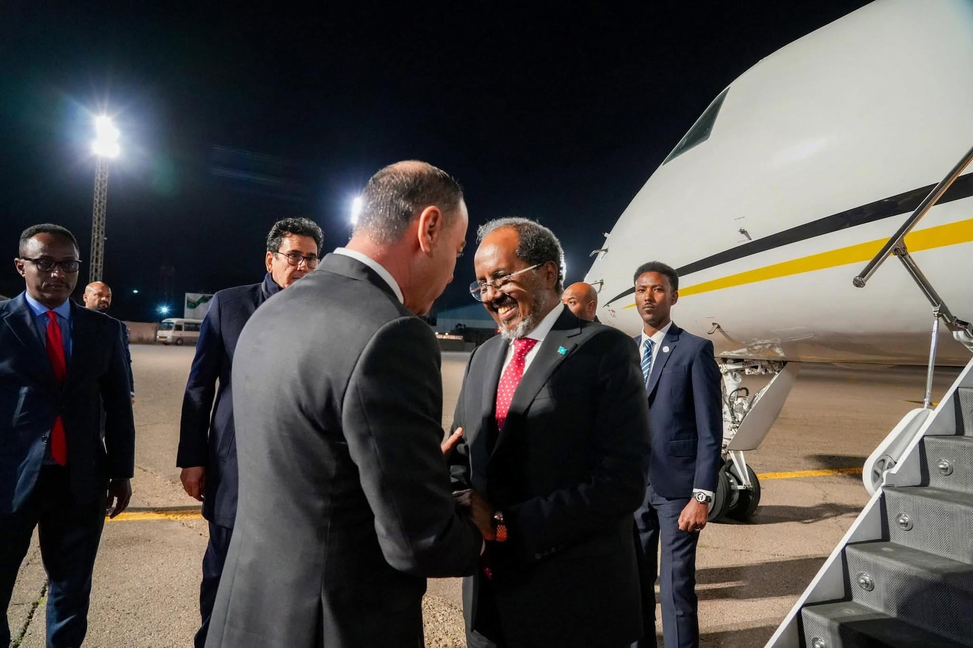 President Hassan Sheikh Warmly Welcomed in Tripoli, Libya