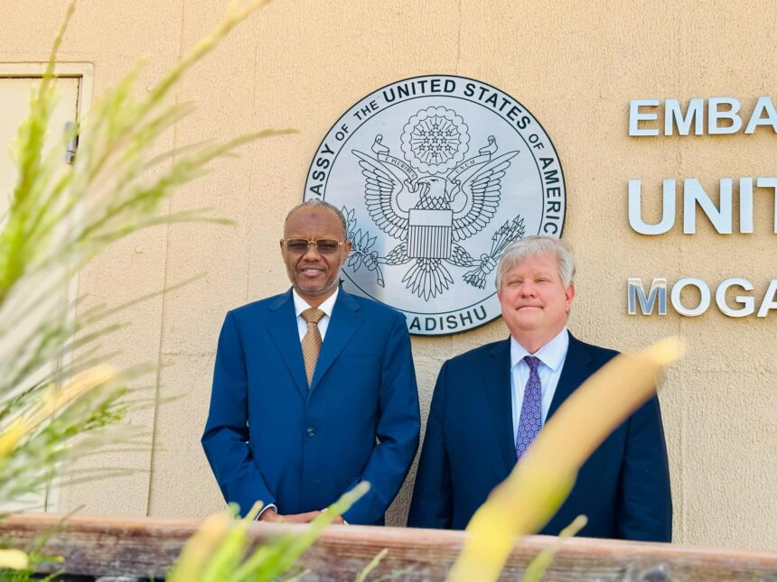 Southwest State President Laftagareen Meets with US Ambassador to Somalia to Discuss Development and Security