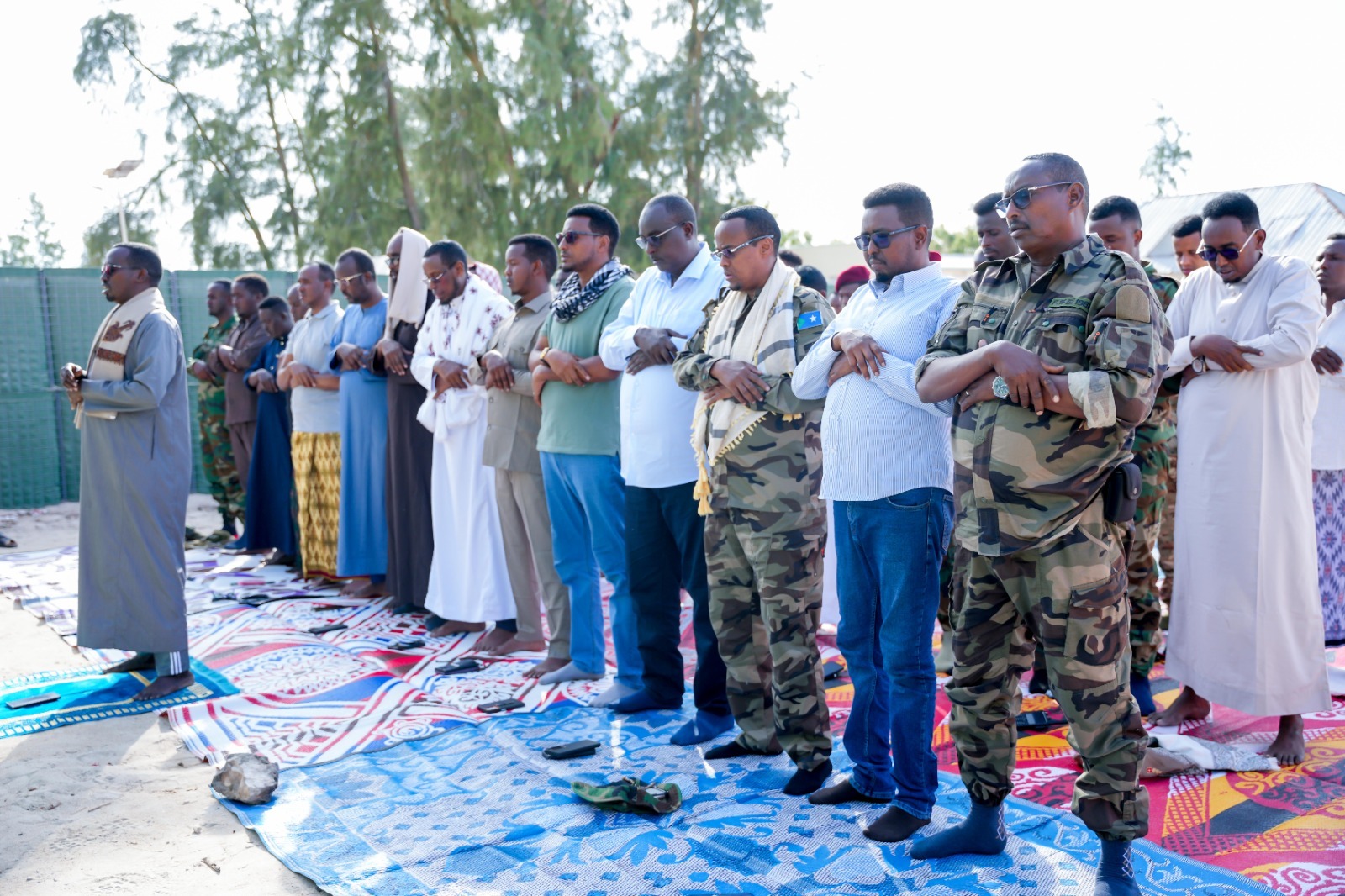 Hirshabelle President Celebrates Eid with Troops on Middle Shabelle Frontlines