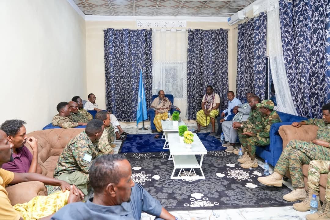 President Hassan spends the night in the frontlines