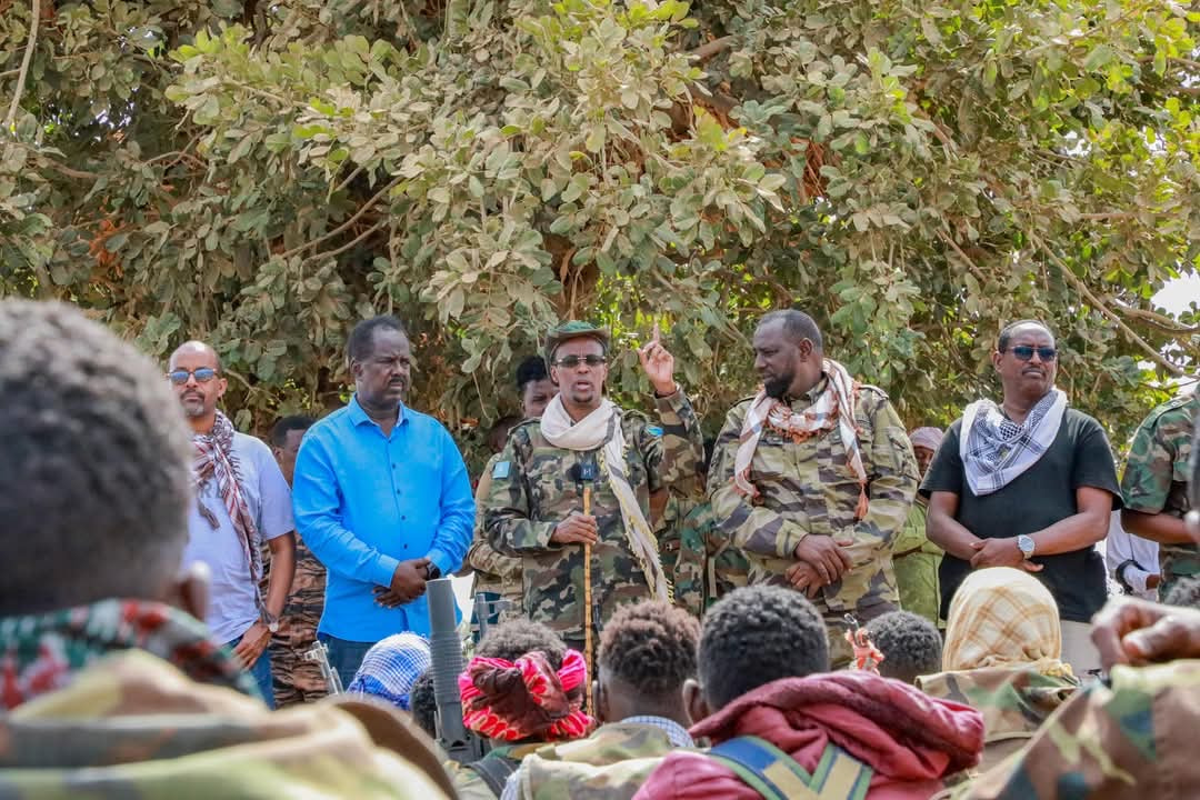 Hirshabelle President visits frontline areas in an ongoing offensive against Al-Shabaab militants