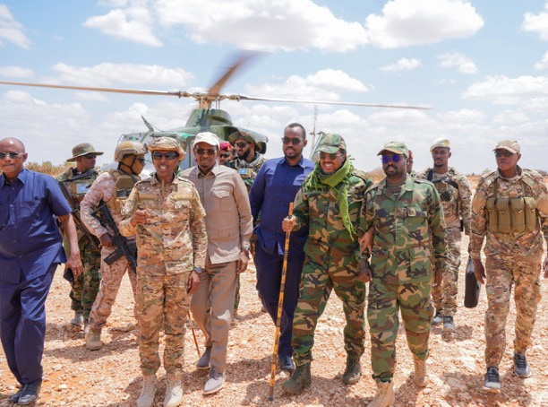 President Hassan reaches Adan Yabal district to intensify military operations