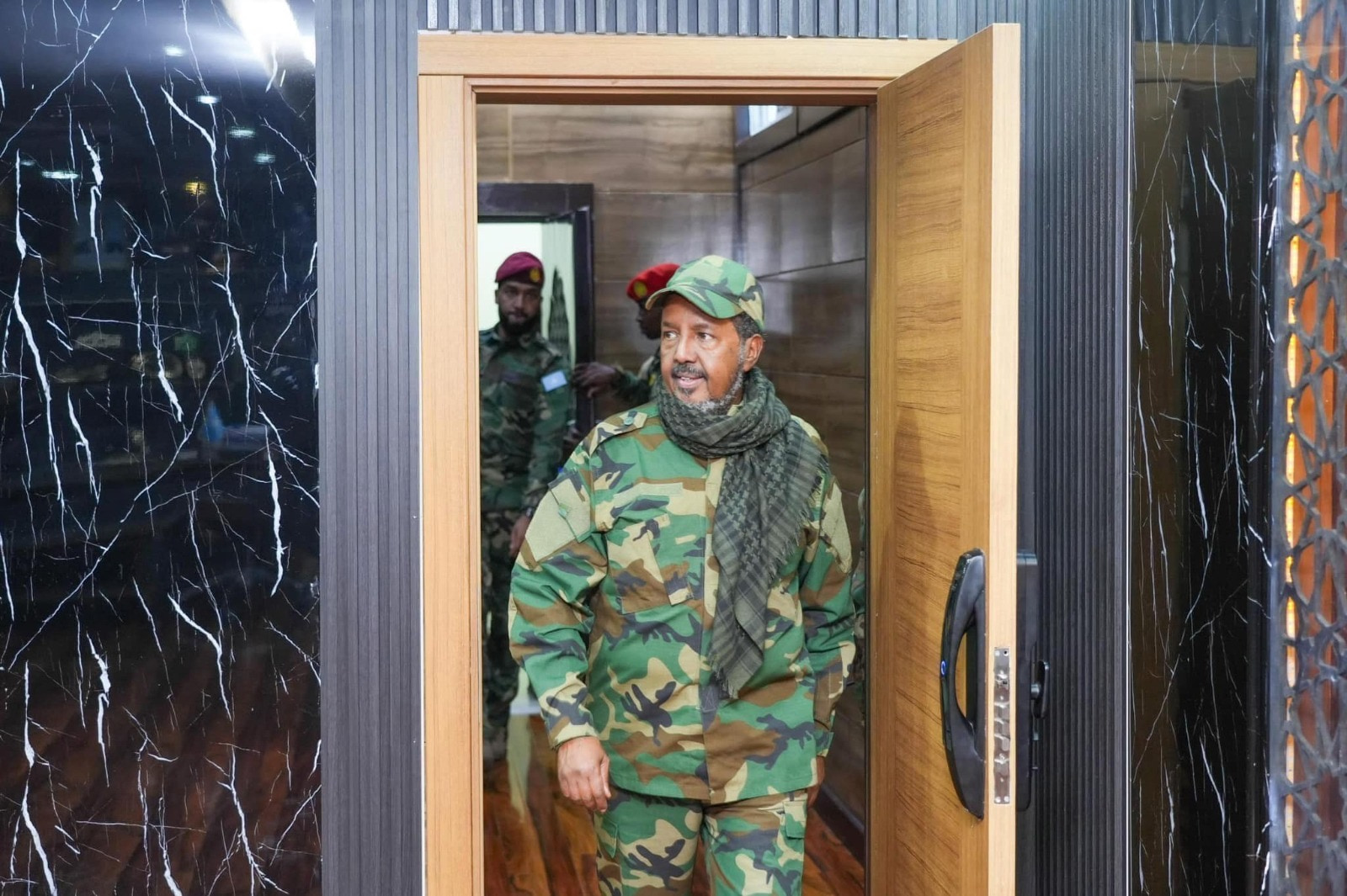 President Hassan Sheikh travels to frontlines to support troops fighting the Al-Shabaab militants
