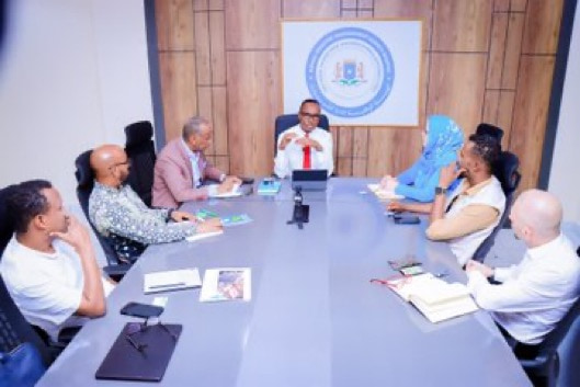 Commissioner of SoDMA receives officials from SOS Germany in Mogadishu