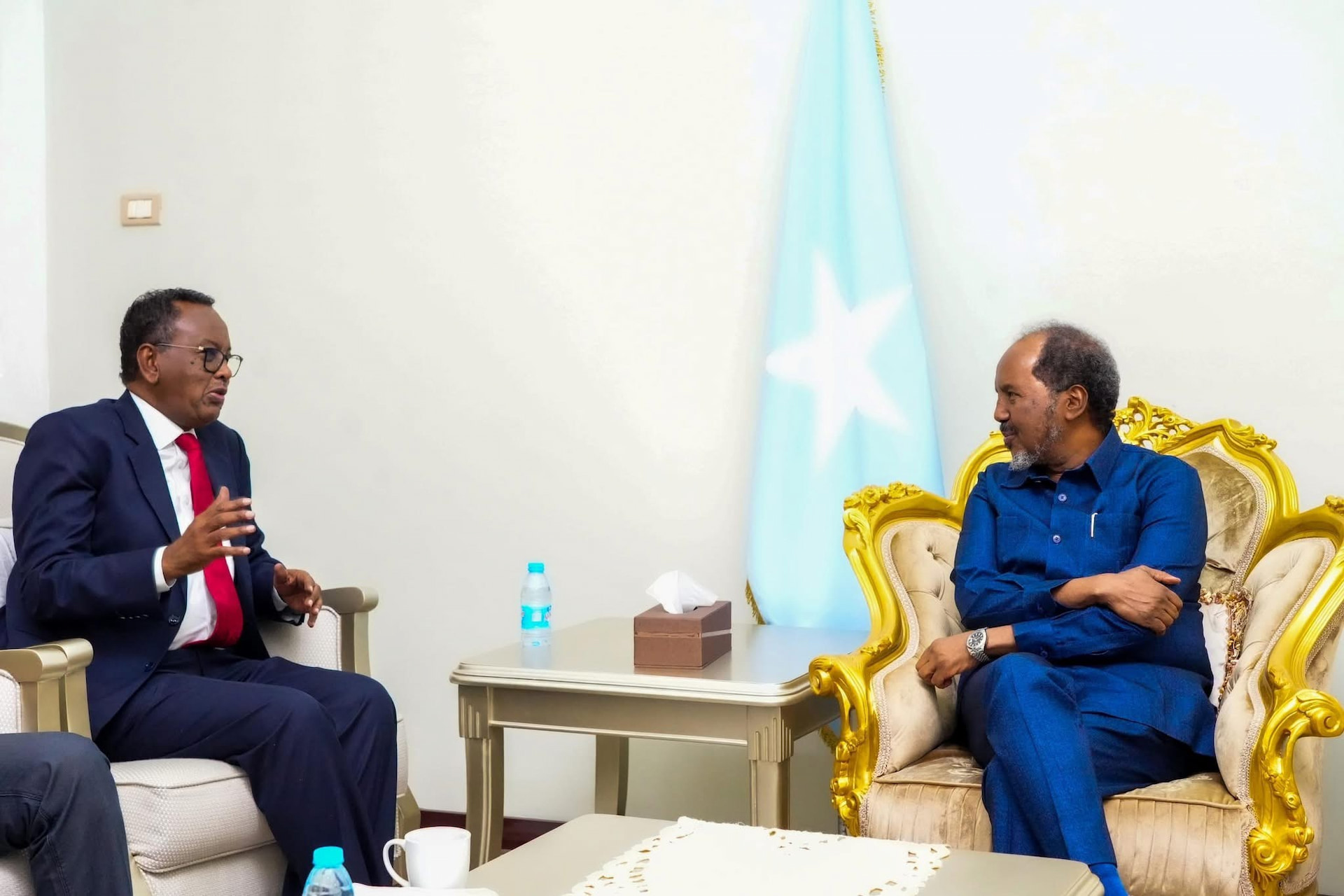 President Hassan Sheikh Meets Former Prime Minister as Part of Ongoing National Consultations