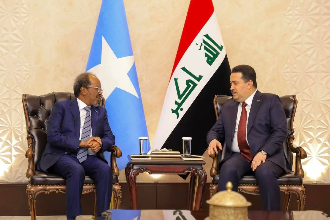 President Hassan Sheikh Arrives in Baghdad for Arab League Summit