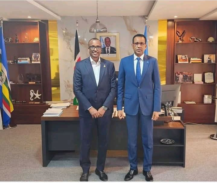 Somali Ambassador to Kenya Receives Deputy Head of Olympic Committee, Pledges Support for Youth Athletes