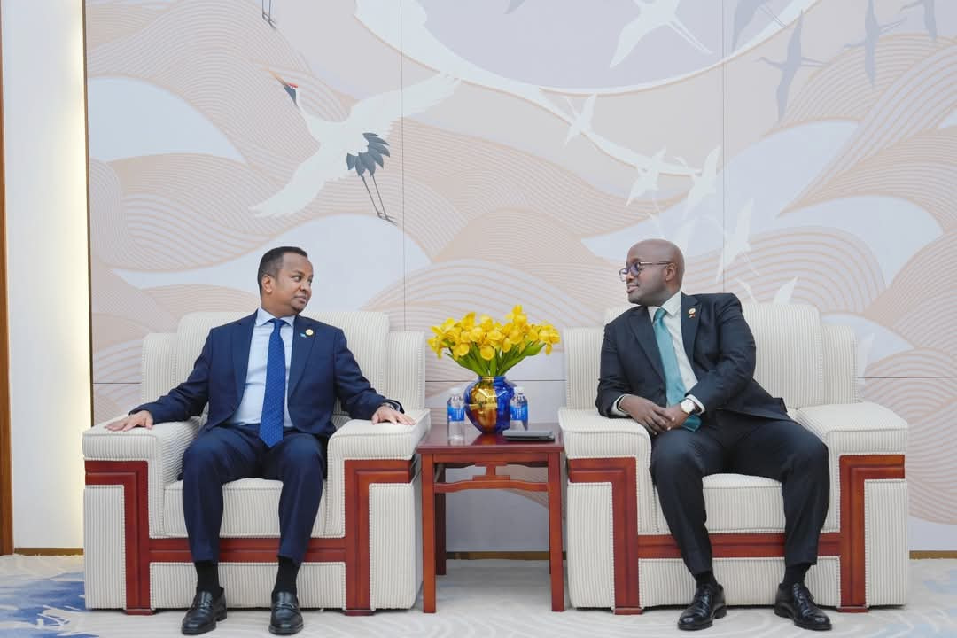 Somali FM Discusses with Rwandan Counterpart on Strengthening Cooperation