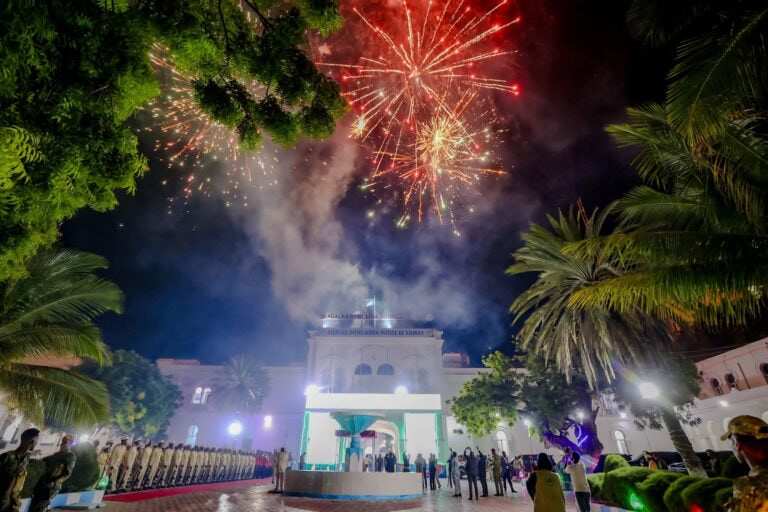 Mogadishu Illuminated: A City United in Celebrating 65 Years of Somali Independence