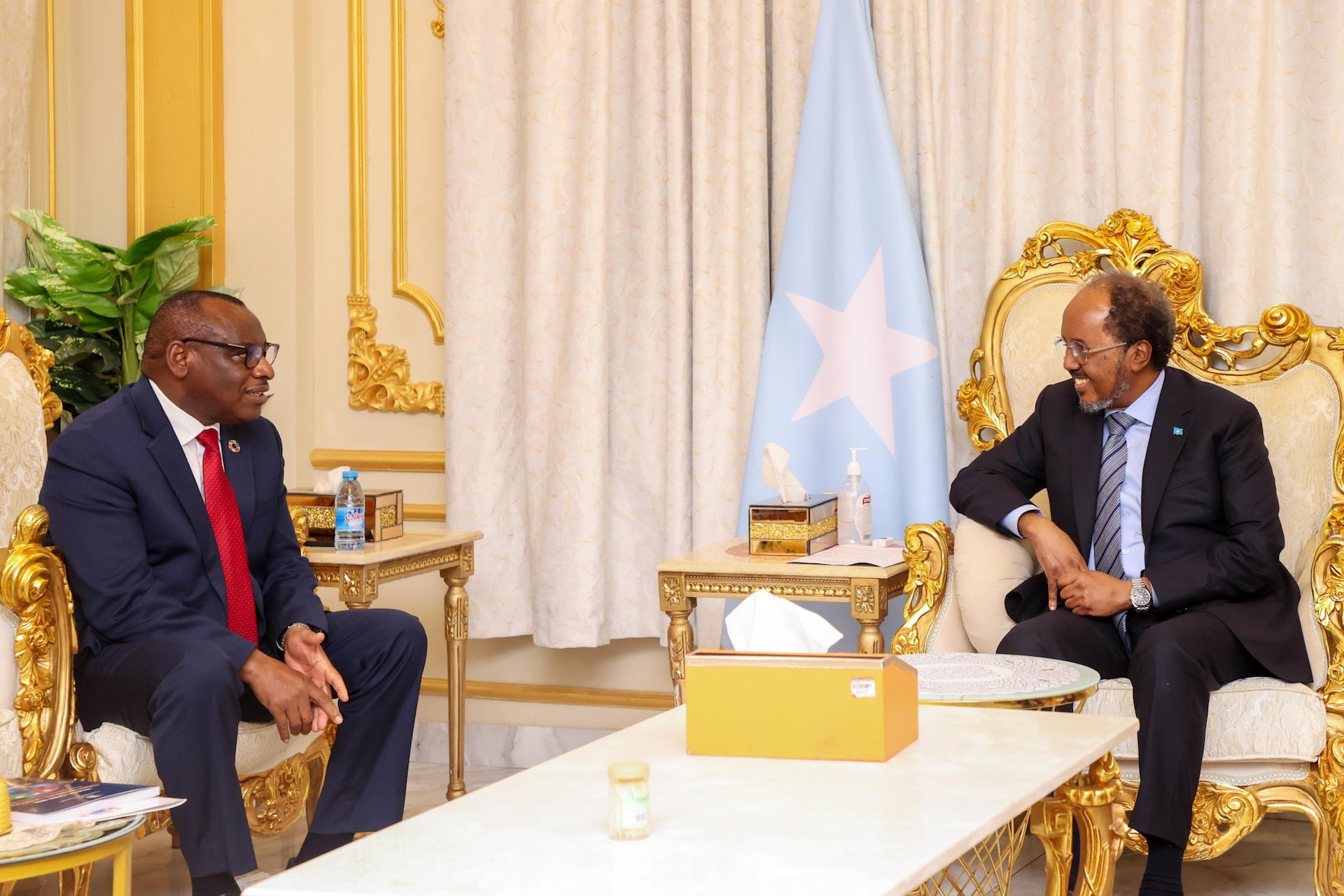 President Hassan Sheikh Receives UNECA Chief Ahead of Somalia’s Vision 2060 Launch