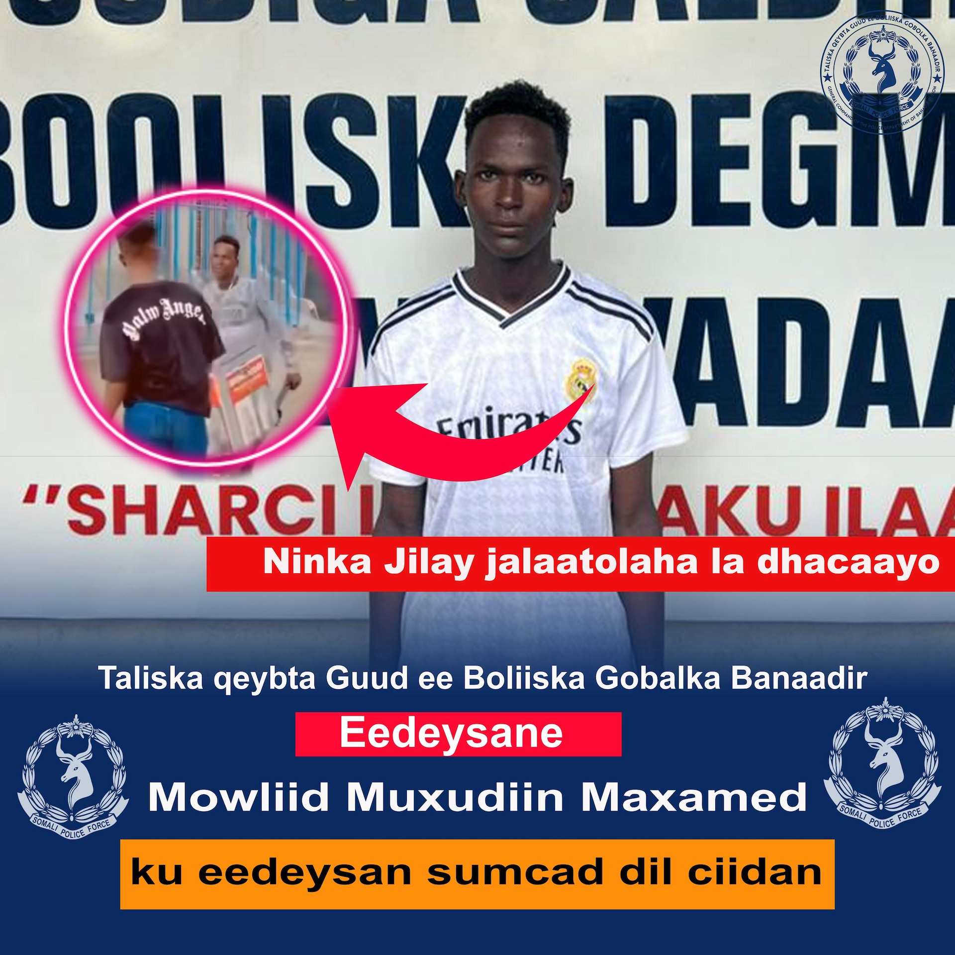 Banadir Police Arrest Five Suspects Behind Staged Viral Video Targeting Security Forces