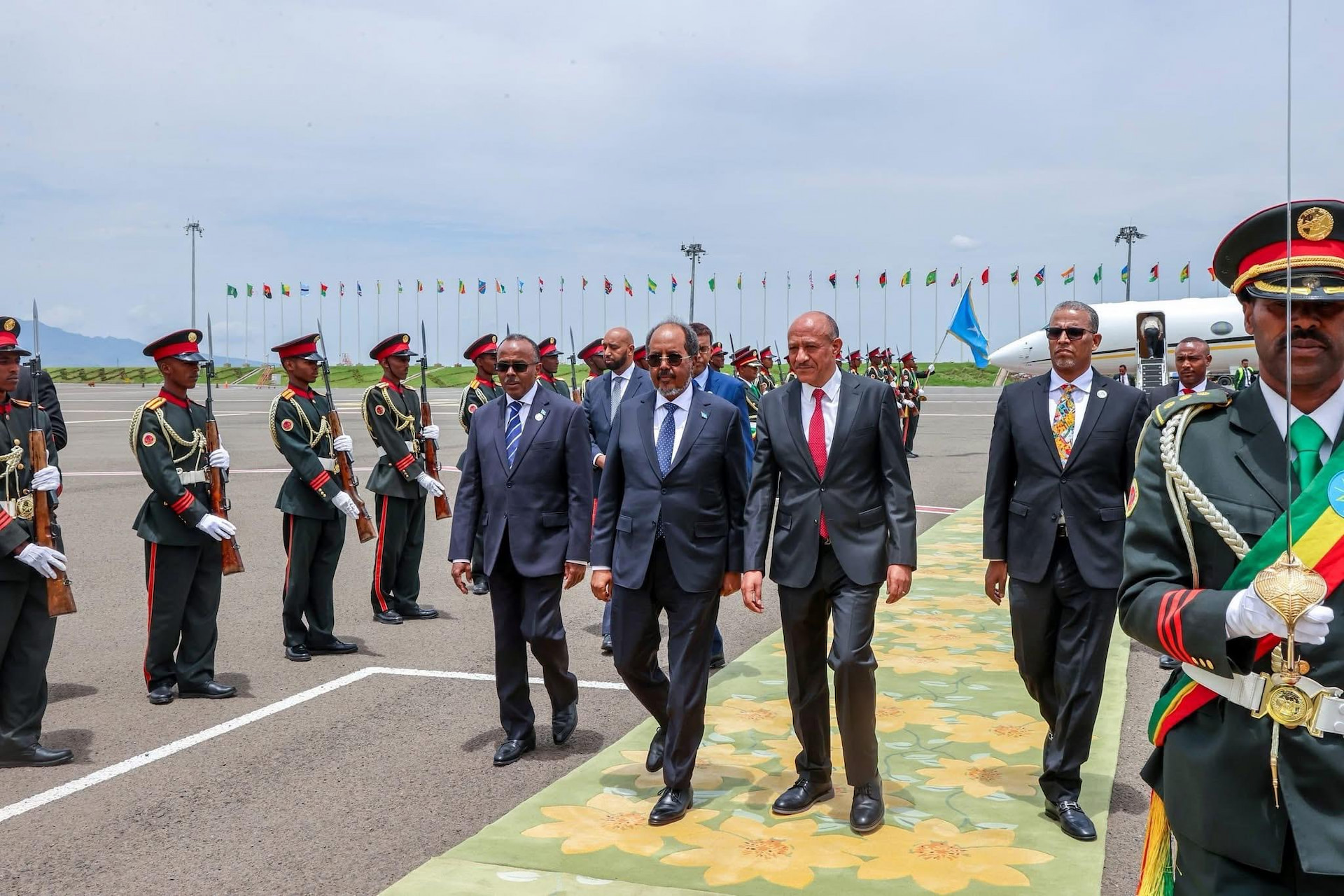 President Hassan Sheikh Arrives in Addis Ababa for UN Global Food Security Summit