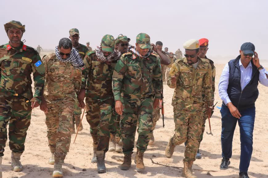 Ground Forces Commander visits El-Dheer to encourage SNA and Local forces