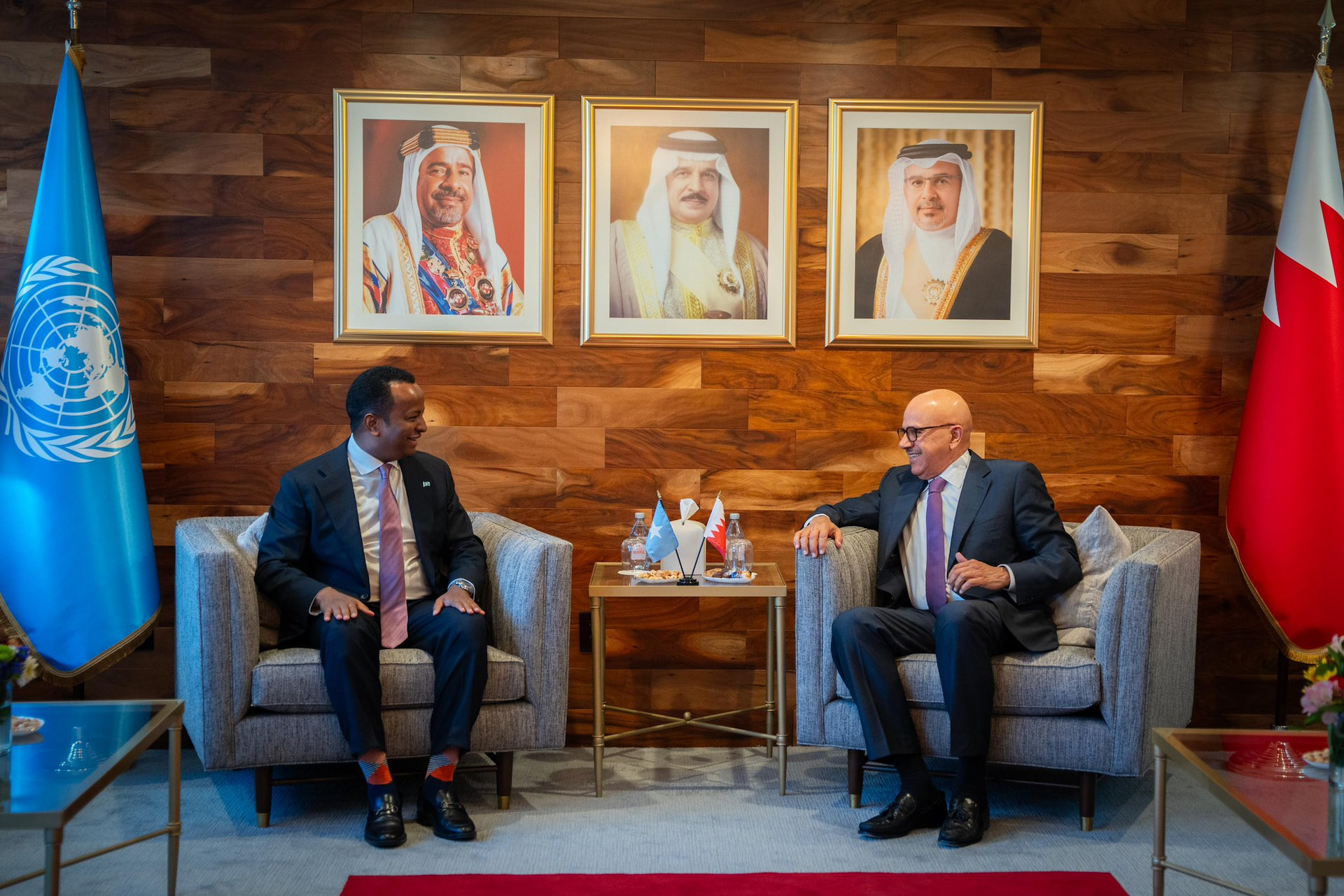 Minister of Foreign Affairs Discusses Bilateral Ties with his Bahraini Counterpart at UNGA 80th Session
