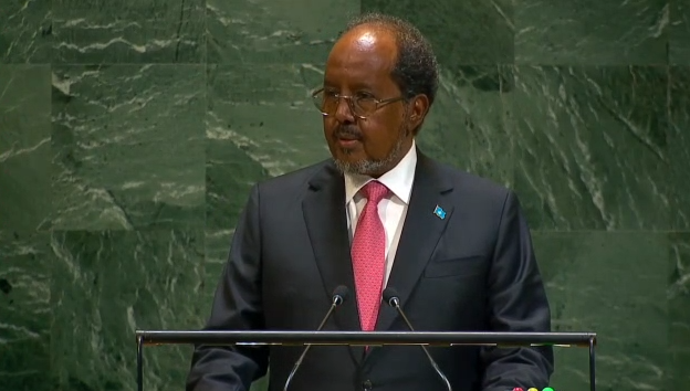 President Hassan Sheikh Mohamud Addresses UN General Assembly, Calls for Global Unity to Tackle Existential Crises