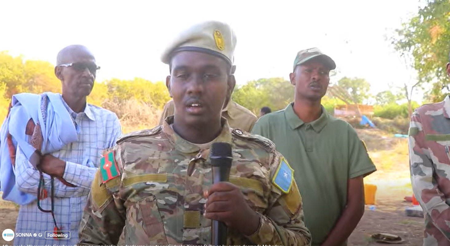 Somali Army Spokesperson Rallies Troops in Mahadaay, Urges Community Support for Offensive