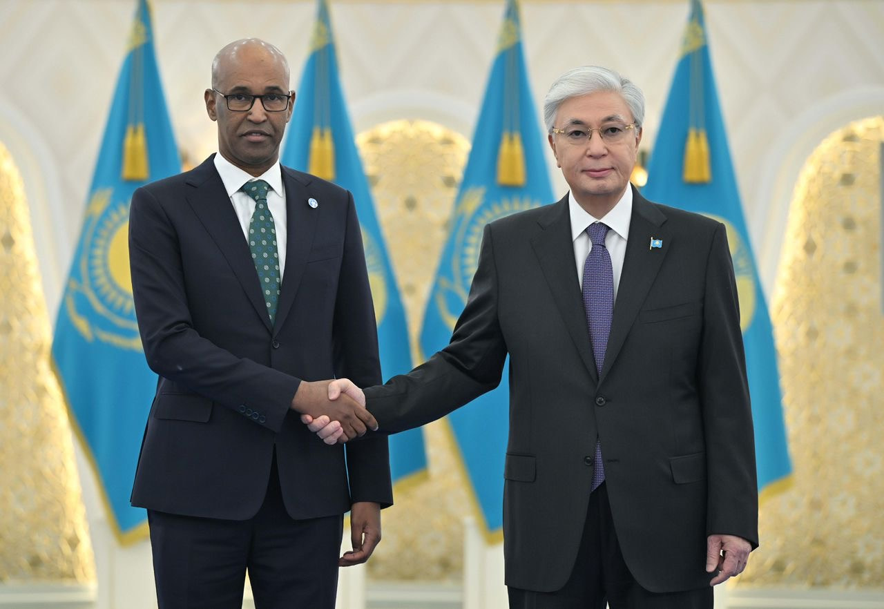 Somali Ambassador presents his credentials to the Kazakhstani President