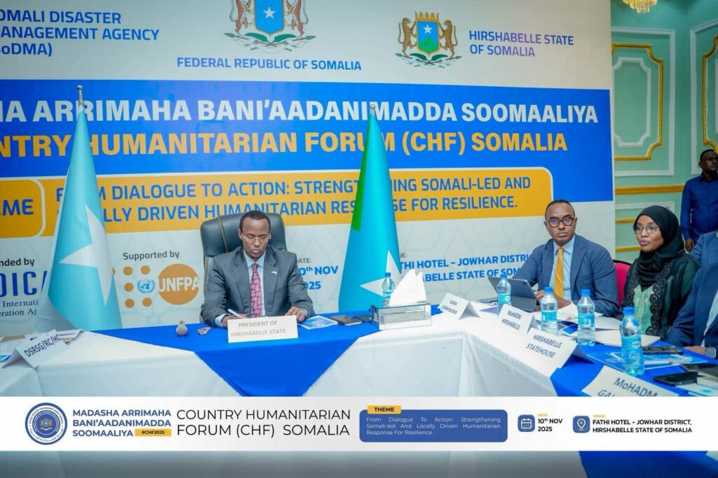President of Hirshabelle Opens Somalia Humanitarian Forum in Jowhar