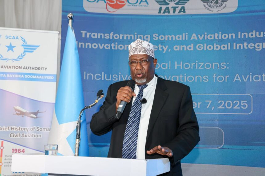Acting President Adan Madobe Commends Major Strides in National Airspace Management at Aviation Day Celebration