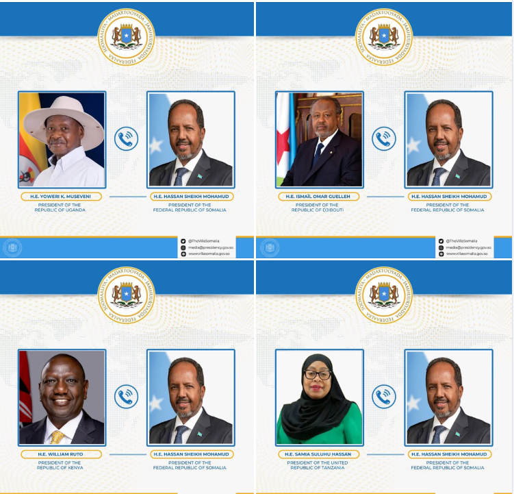 President Hassan Sheikh Rallies East African Leaders; Region Unites to Condemn Israel’s Violation of Somali Sovereignty