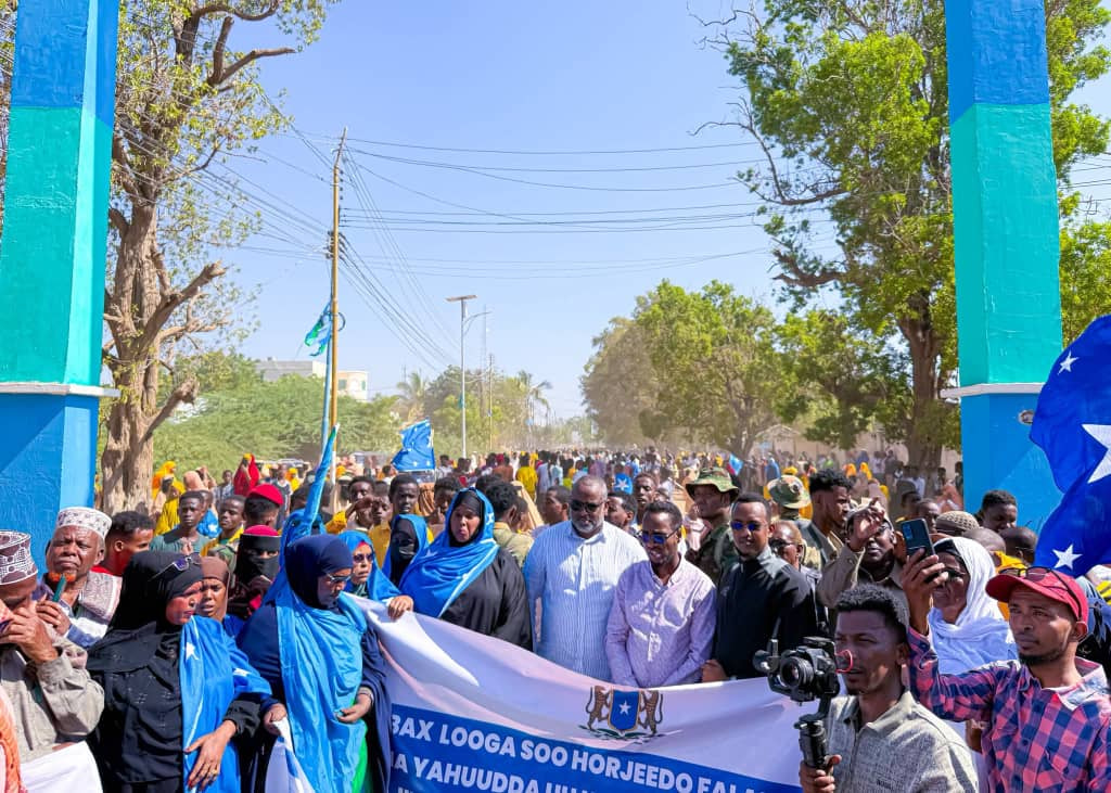 Hirshabelle Capital Erupts in Mass Protests Against Israeli "Aggression" and Defense of National Unity