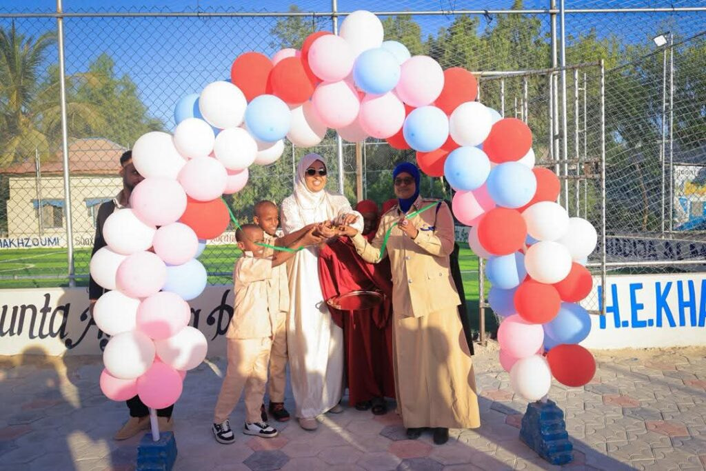 Minister of Family Inaugurates Football Field for Orphans of Somali Police Officers