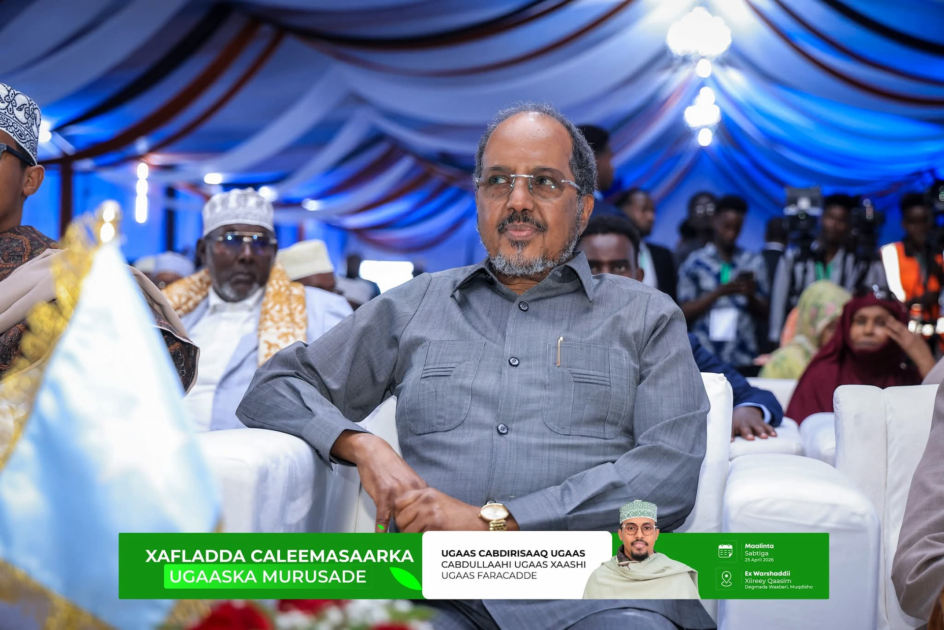 President Hassan Sheikh Mohamud Leads Inauguration of Ugaas Abdirisaq, Emphasizes Role of Traditional Leadership in State-Building