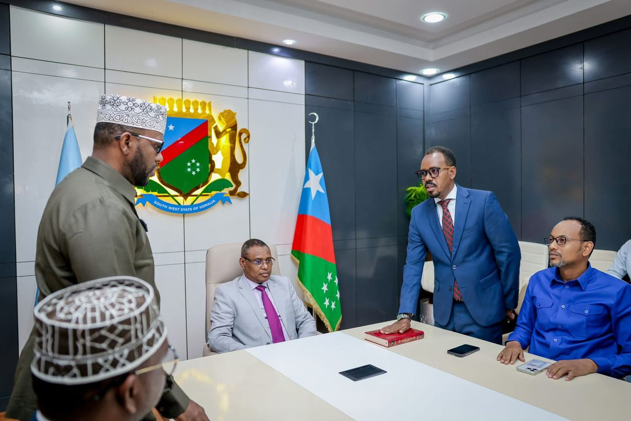 South West State Interim Leader Inaugurates New Minister of Internal Security
