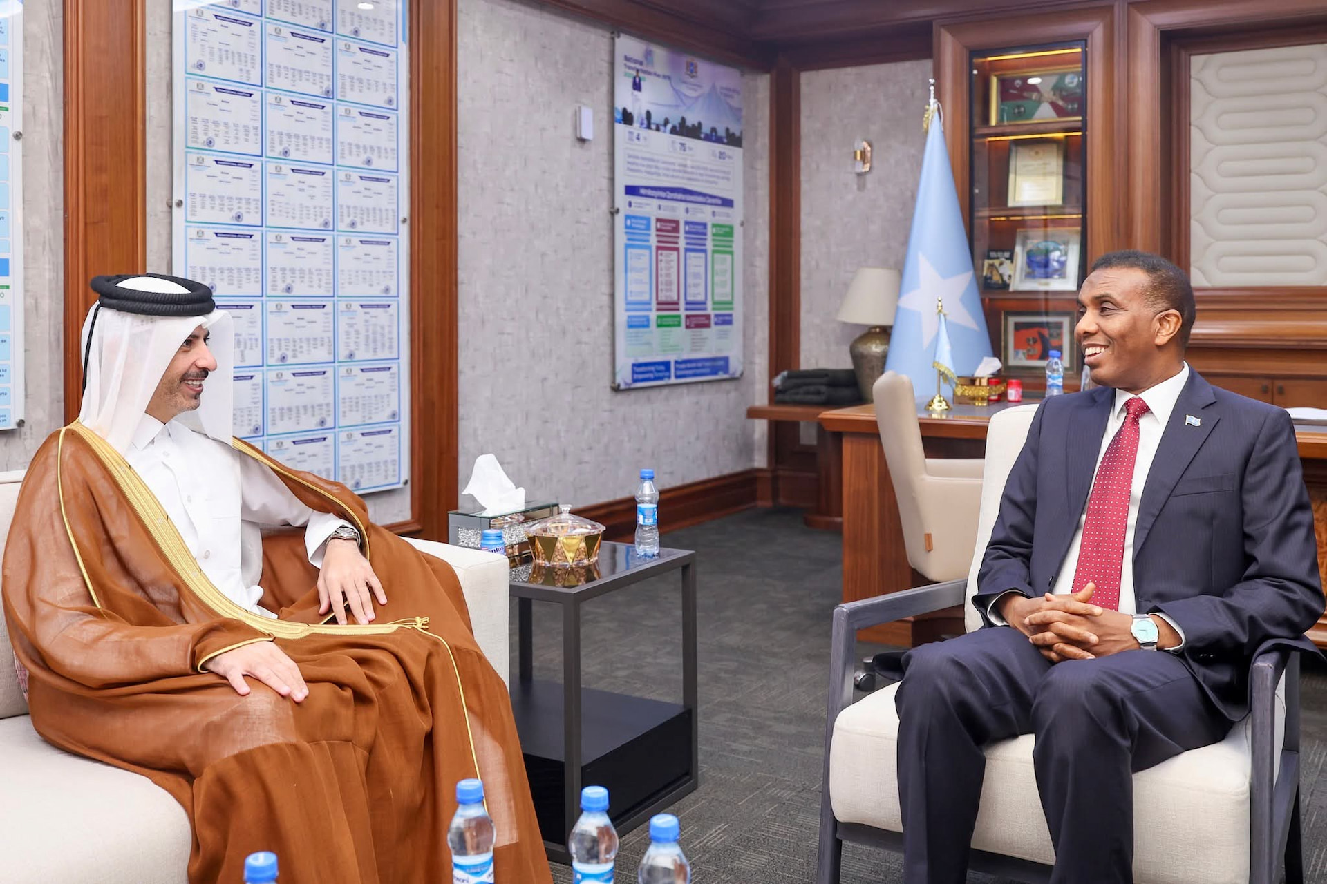 Prime Minister Hamza Meets Qatari Ambassador to Strengthen Bilateral Cooperation