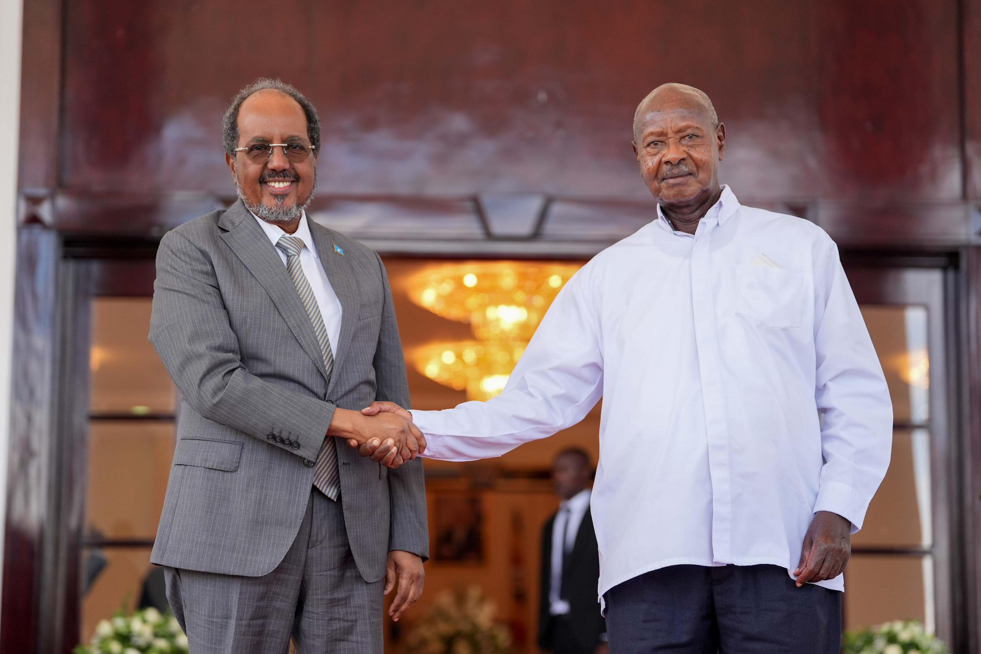 President Hassan Sheikh Arrives in Uganda for Museveni’s Inauguration Ceremony