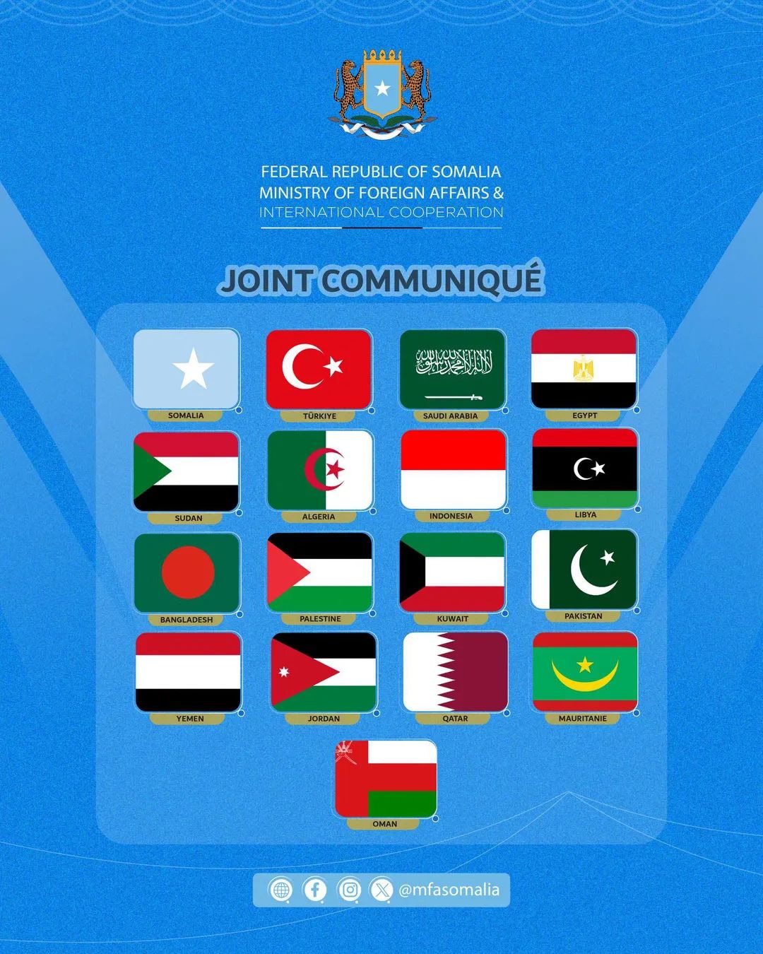 Bayaanka Wadajirka ah ee ku saabsan ku dhawaaqista Israa’iil ee wakiil waxa loogu yeero “Somaliland”