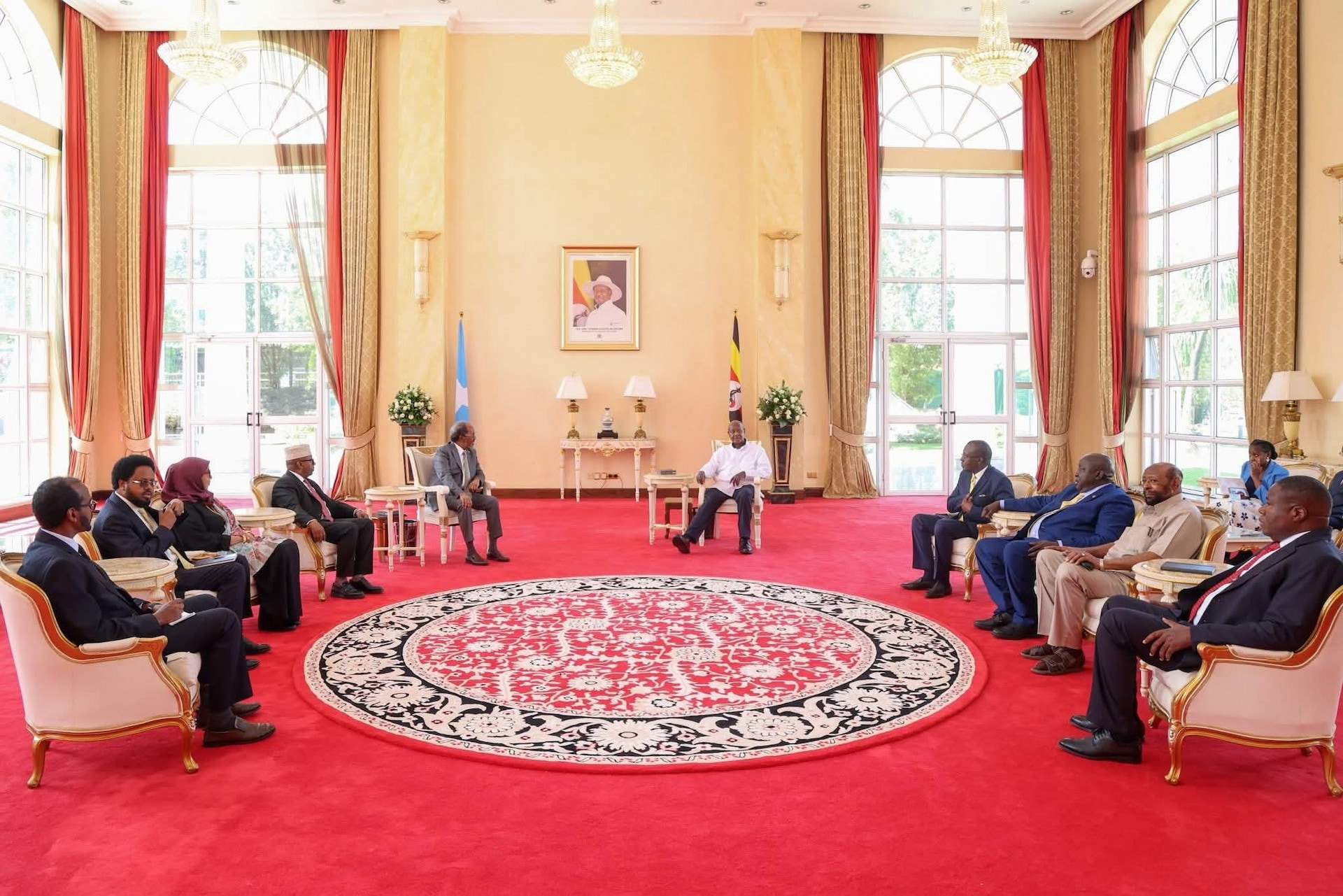Madaxweynaha JFS oo gaaray Uganda