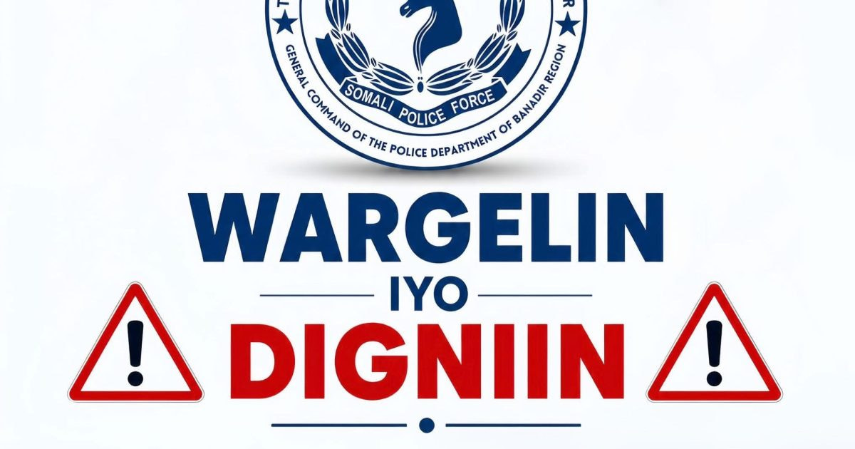 Taliska Booliska Soomaaliyeed oo wargelin iyo digniin amni soo saaray