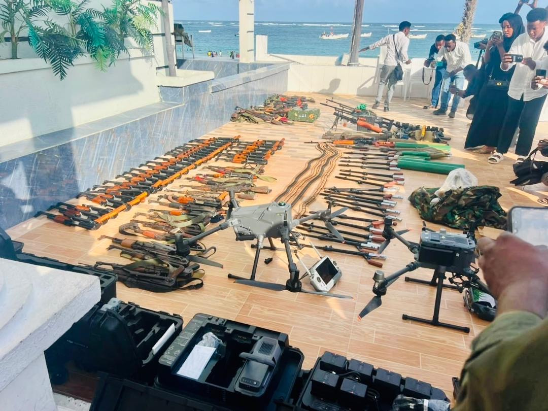Ciidamada ammaanka oo Hotel Elite ee Muqdisho ku soo bandhigay hub kala duwan