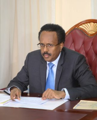 President of the Federal Republic of Somalia H.E Farmaajo signs the Revenue Management Bill into law