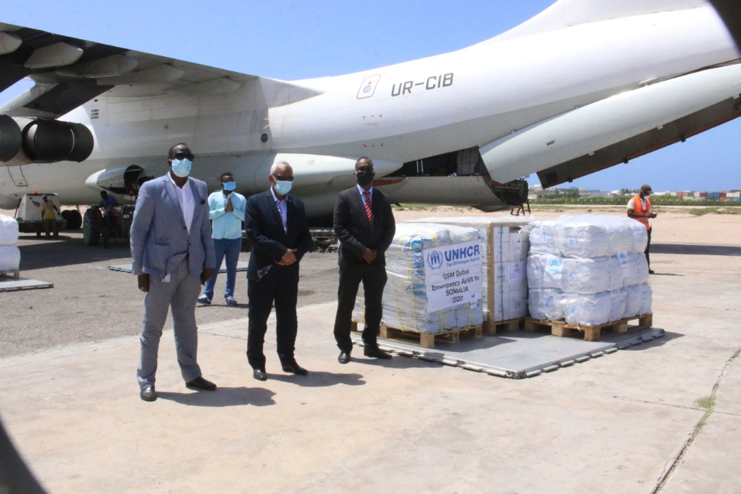 Somalia Federal Government receives 22.5 metric tonnes of family essential kits from UNHCR, WHO