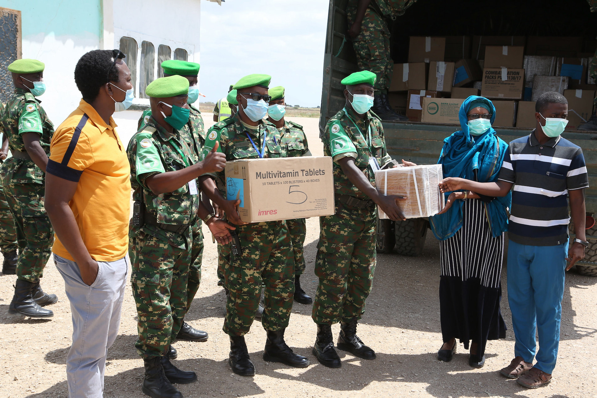AMISOM donates medical supplies to HirShabelle State