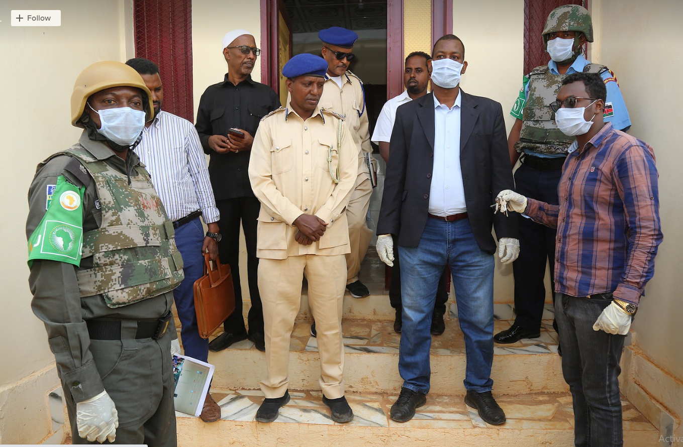 AMISOM hands over newly constructed Police Station in Baidoa