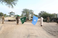 AMISOM launches road and airstrip runaway repair in Dhobley
